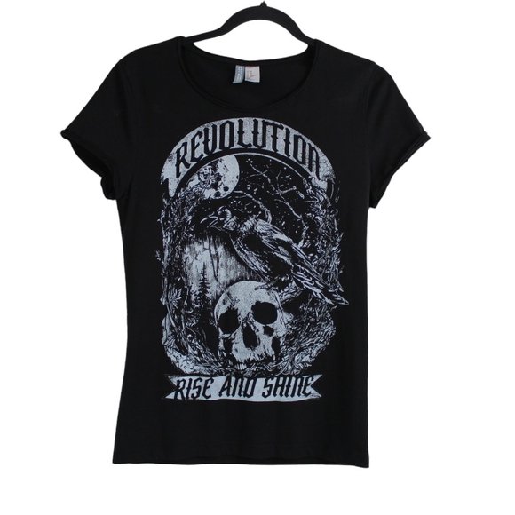 Divided Black Graphic T-shirt - Picture 1 of 11
